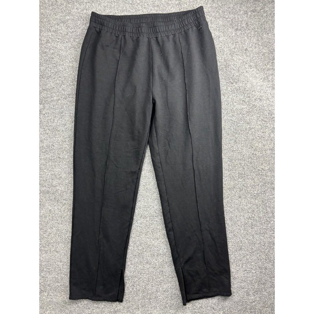 Joe's Jeans Sweatpants Womens‎ Large Black Fleece Tapered Elastic Waist Lounge